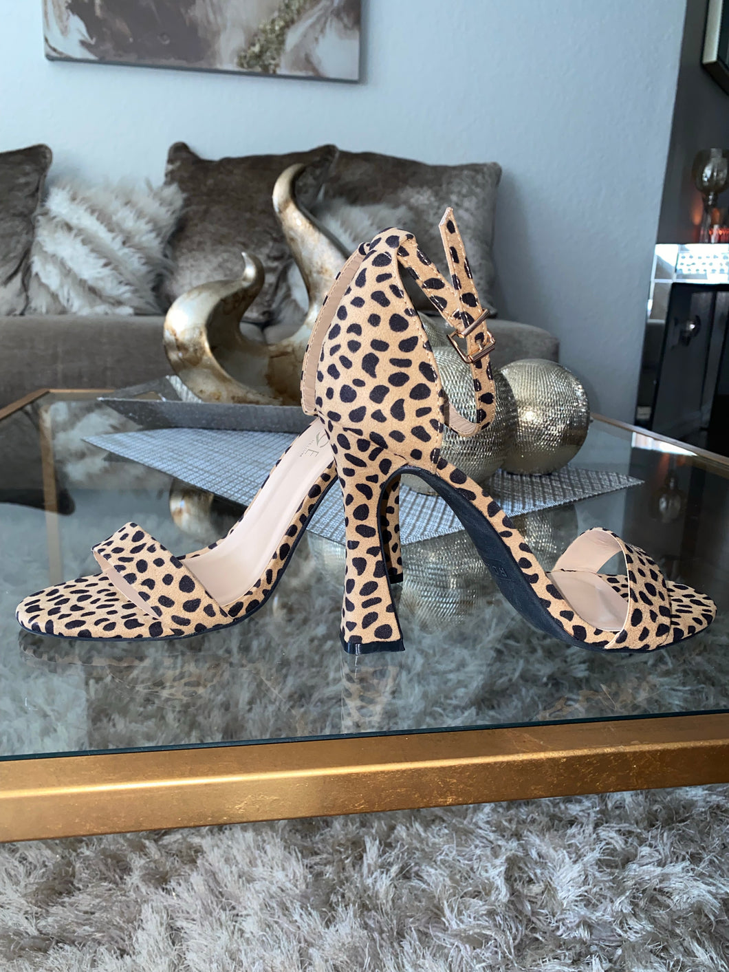 Cheetah print heel